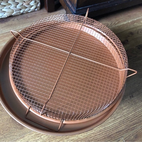 Copper air fry round pan - Picture 2 of 3